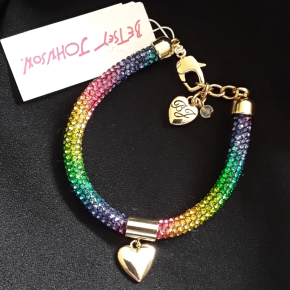 Betsey Johnson Jewelry - Betsey Johnson CRYSTALS RAINBOW BRACELET